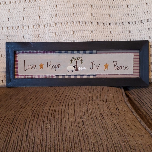 Country home framed picture